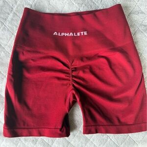 Alphalete amplify women’s red shorts XS